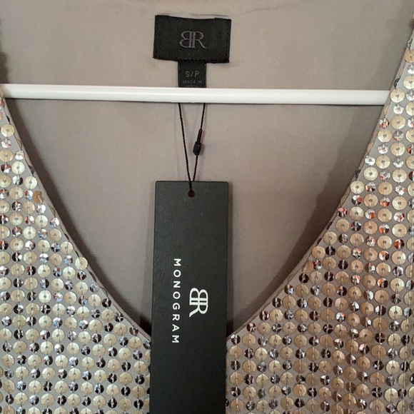 Banana Republic Sequined Top Sz S - Picture 2 of 5
